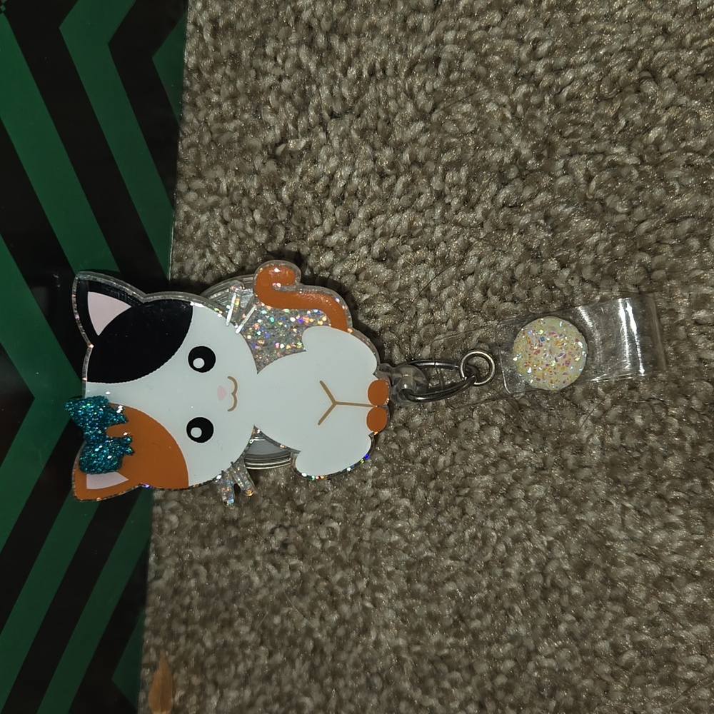 Calico Cat Badge